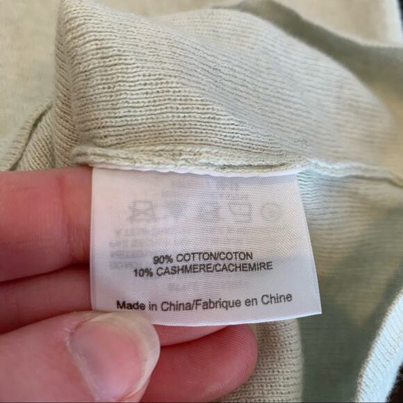 Tory Burch light green mock turtleneck short sleeve sweater size XL - Picture 11 of 14